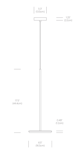 sky solo pendant light