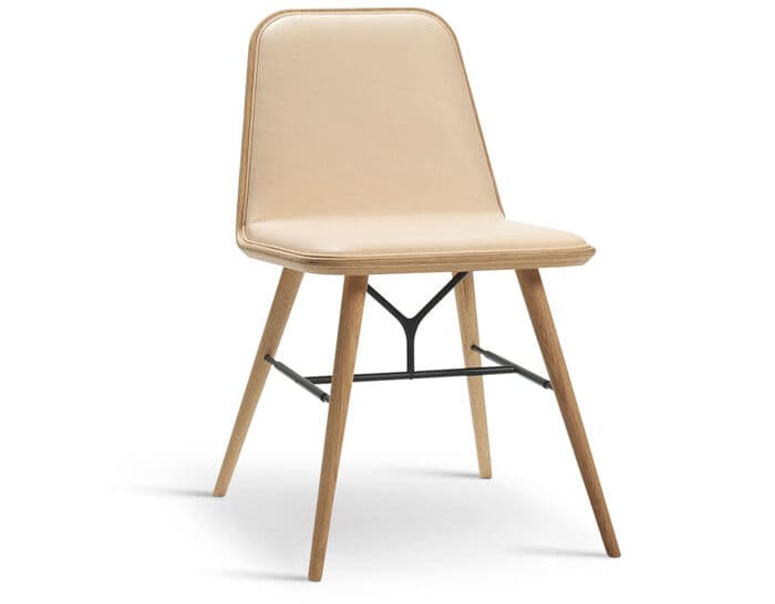spine wood base chair