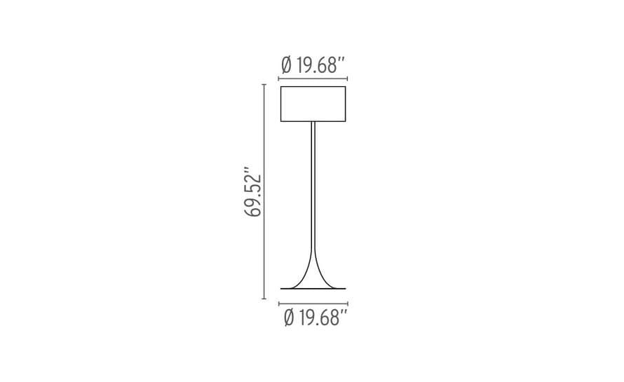 spun floor lamp