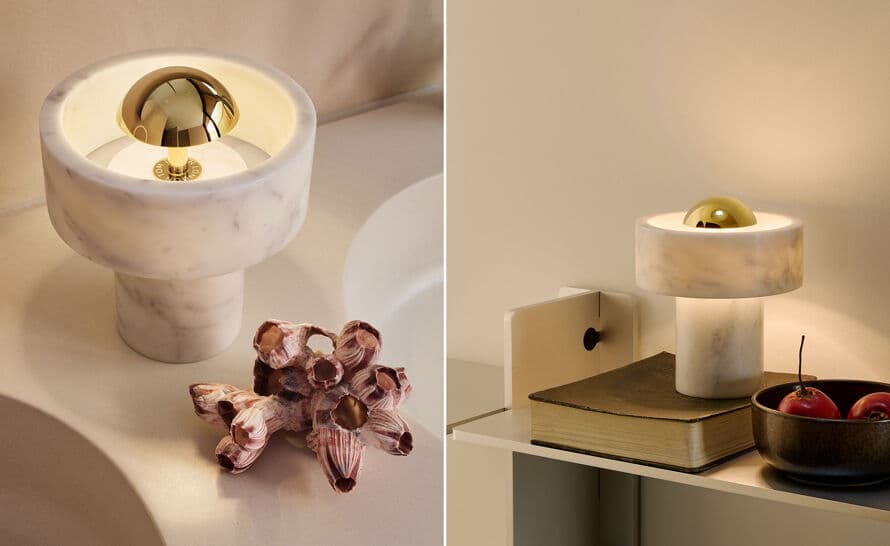 Stone Portable Table Lamp