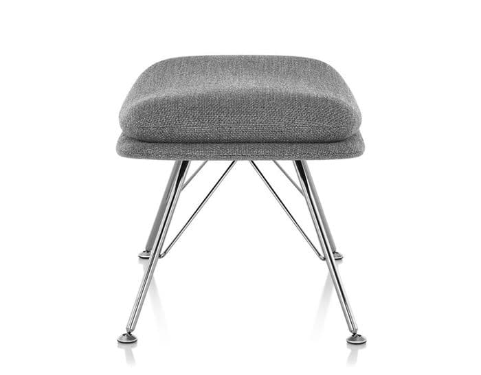 striad ottoman with wire base