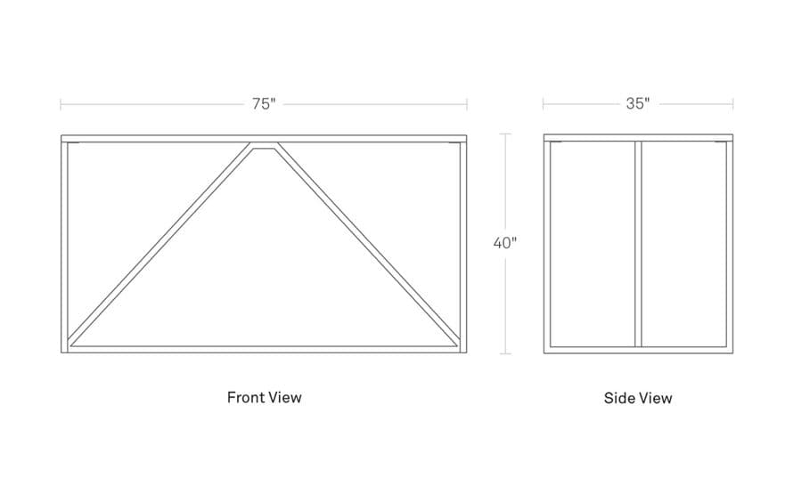 strut large bar height table