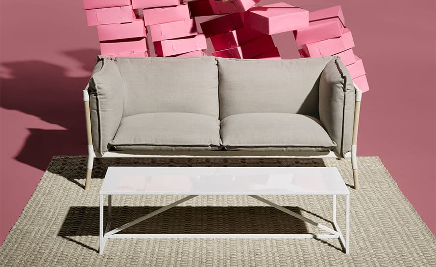 strut rectangular coffee table