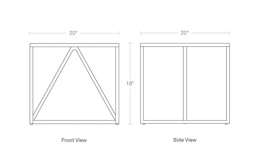 strut side table