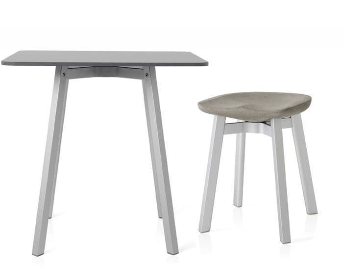 su small stool with eco concrete seat