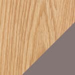 94.5" width - natural oak shelves / mud supports
