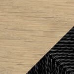 oak, soap / black papercord seat