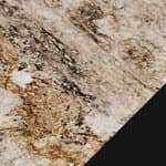 39.4" diameter - rippled beige top / black base