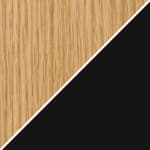 oak top - blonde M71 finish / matte black base, flute, & stem