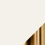 small - brass ring / matte white shade