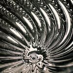 17.7" diameter - silver