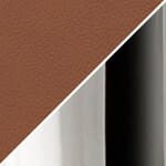 walnut essential leather - chromed base