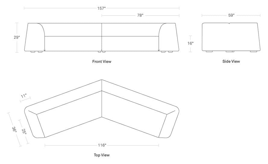 thataway angled sectional sofa