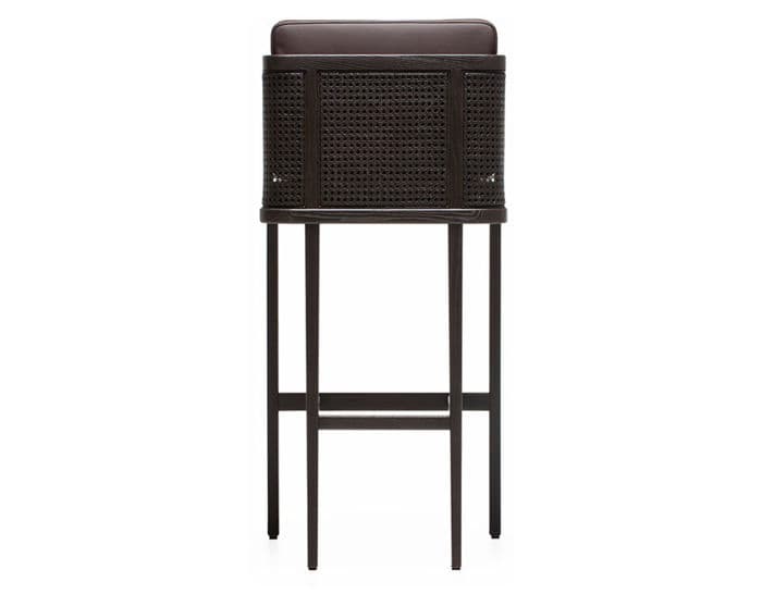 throne breakfast barstool with rattan 272p