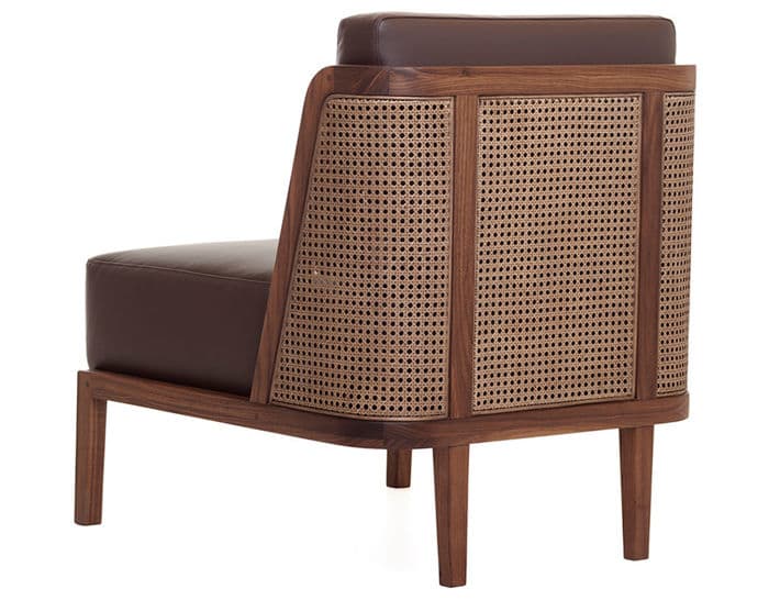 throne lounge chair 270 with rattan