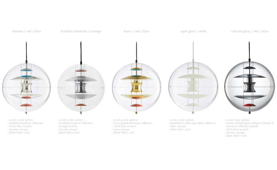 verner panton vp globe suspension lamp