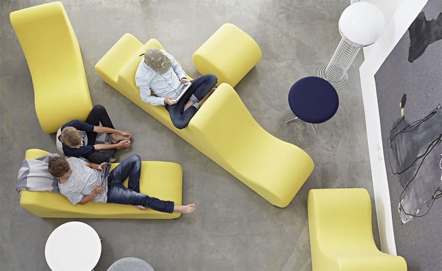 panton welle 3 low lounge seating