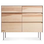 clad 6 drawer dresser
