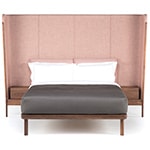 dubois tall queen size bed with side tables 110aq