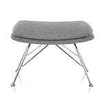 striad ottoman with wire base