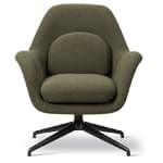 swoon petit lounge with swivel base