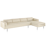 bolster sofa w/chaise by BassamFellows for Herman Miller
