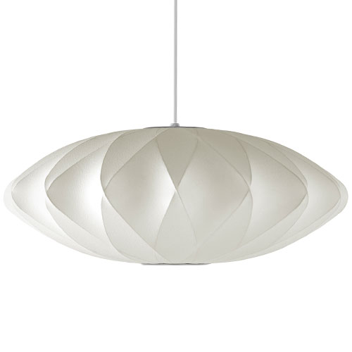nelson bubble lamp crisscross saucer by George Nelson for Herman Miller