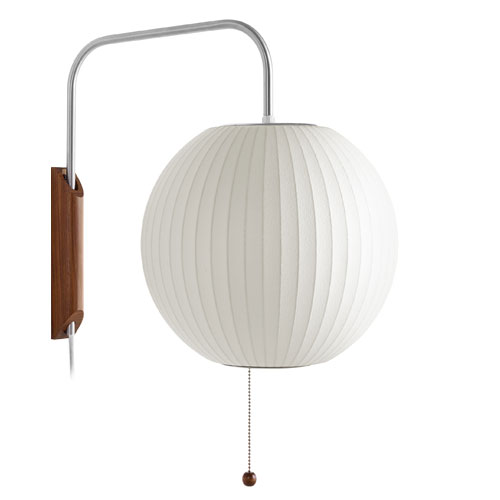 nelson bubble lamp wall sconce ball by George Nelson for Herman Miller