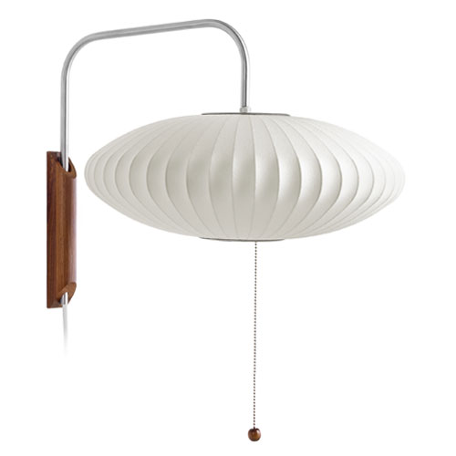 nelson bubble lamp wall sconce saucer by George Nelson for Herman Miller