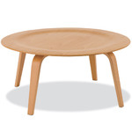 eames molded plywood table wood base by Eames for Herman Miller