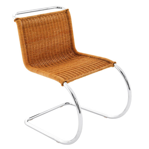 mr rattan side chair by Mies van der Rohe for Knoll