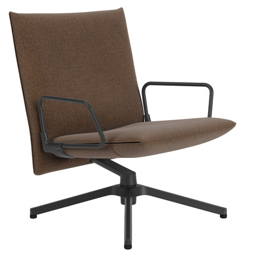 pilot low back lounge chair with loop arms by Barber & Osgerby for Knoll
