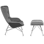 striad high back lounge chair & ottoman by Jehs+Laub for Herman Miller