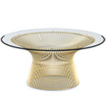 platner gold coffee table by Warren Platner for Knoll